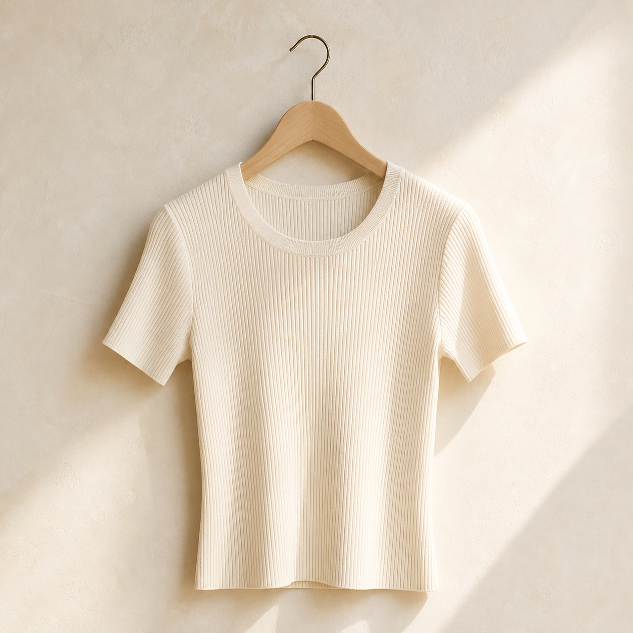 Awan Ribbed Knit Tee